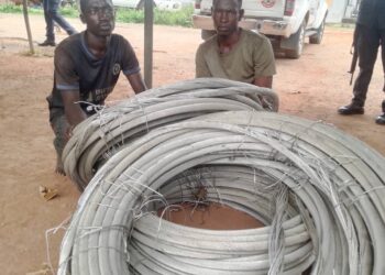 So-Safe Corps Arrest Two for Stealing Aluminum Cables in Ogun
