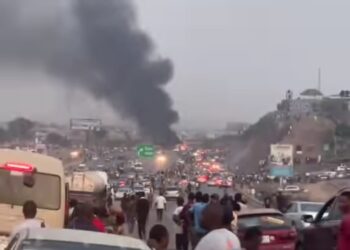 Panic in Abuja as CNG Truck Explodes Near Karu Bridge