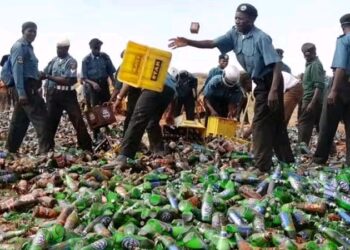 Hisbah Commission Destroys 51 Cartons of Alcohol in Yobe
