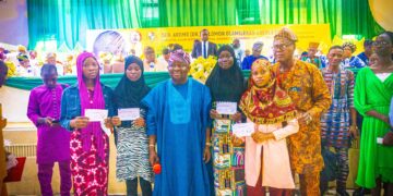Senator Adeola Distributes N269.6m in Bursaries, Scholarships, Laptops to Ogun Students
