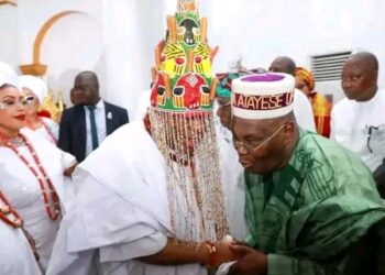 Obasanjo, Atiku, Ooni, Tinubu’s Minister Grace Coronation of Owa Obokun in Ilesa
