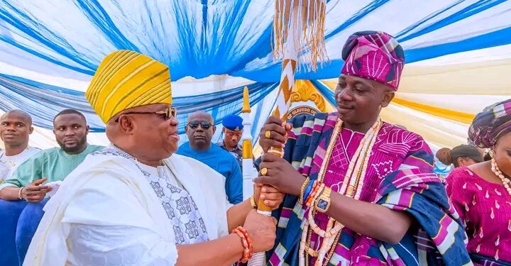 Adeleke Installs Oba Jokotola as New Olojudo of Ido-Osun