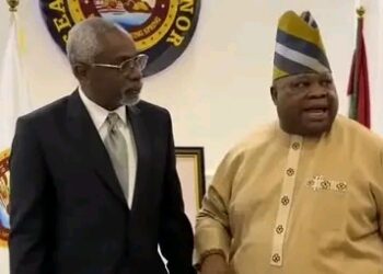 “Adire Originated in Osun, Not Ogun,” Governor Adeleke Insists During Gbajabiamila Visit