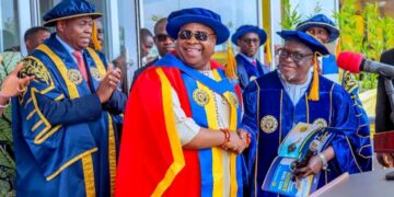 Adeleke University Confers Honorary Degree on Osun Governor During Combined Convocation