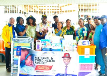 Charter Day: Rotary Club of Rock City Donates Items, Offers Health Talks to Support Indigent Mothers