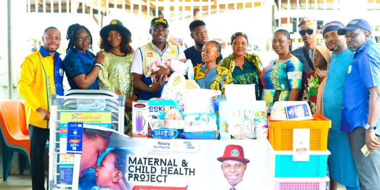 Charter Day: Rotary Club of Rock City Donates Items, Offers Health Talks to Support Indigent Mothers