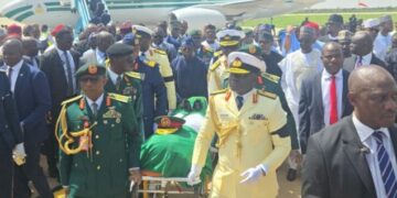 Buhari’s Body Arrives Daura Amid Solemn Procession for Burial