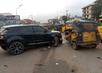 One Killed, Several Injured As Lexus Jeep Rams Into Tricycles In Anambra