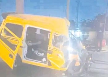 Driver Dies After Ramming Into Commercial Bus in Lagos