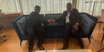 Akpabio Denies Illness Rumour, Meets Gbenga Daniel in London