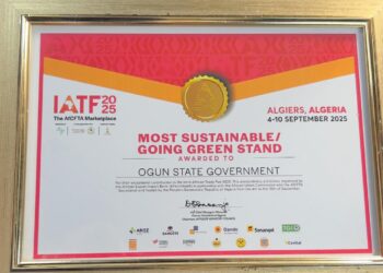 Ogun shines at IATF 2025, wins sustainability award in Algeria