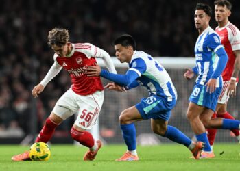 Arsenal’s Young Guns Dazzle, Sink Brighton 2-0 to Reach Carabao Cup Quarter-Finals