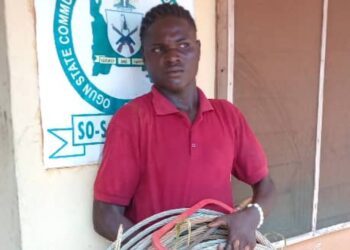 So-Safe Corps Arrests Man for Vandalizing High Tension Wires in Ogun