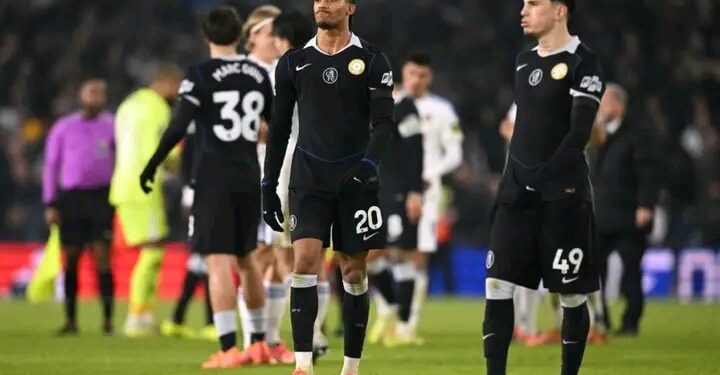 Leeds Shock Chelsea 3-1, Slam Title Hopes