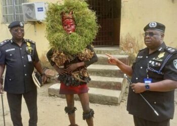 Police Arrest Masquerader For Causing Public Disturbance In Akwa Ibom
