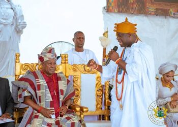 Ooni of Ife installed Mahama as Aare Atayeto Oodua