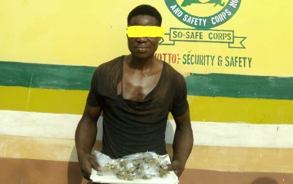 So-Safe Corps nabs 22-year-old cannabis dealer in Ogun