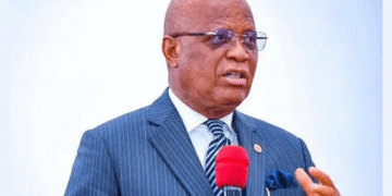 “I Said Build a Hospital” — Governor Eno Rebukes Contractor Over Project Priorities