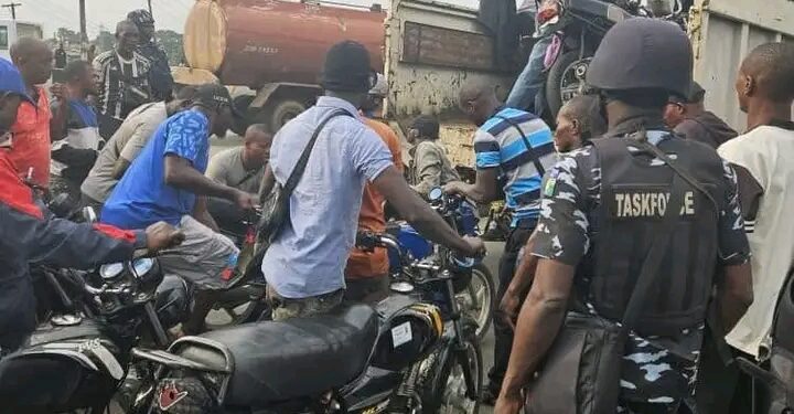 Lagos Cracks Down on Okada Riders, Impounds 50 Bikes on Coastal Road