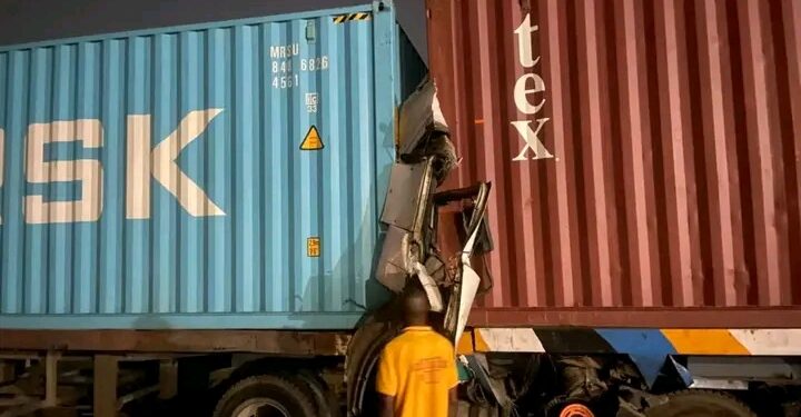 Two Die in Container Truck Collision on Oshodi–Apapa Expressway