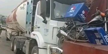 Dispatch rider crushed to death in Lagos accident