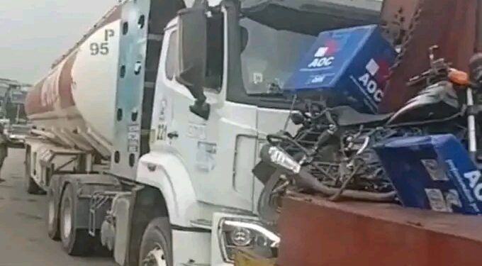 Dispatch rider crushed to death in Lagos accident