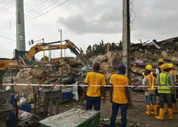 Two Die, 16 Rescued As Lagos Shopping Mall Collapses