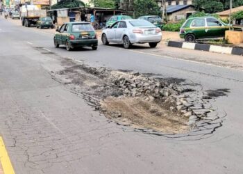 Days After Reopening, Car Wash, Adatan Road Suffers Fresh Collapse