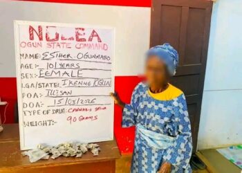 NDLEA Arrests 101-Year-Old Woman for Selling Cannabis in Ogun