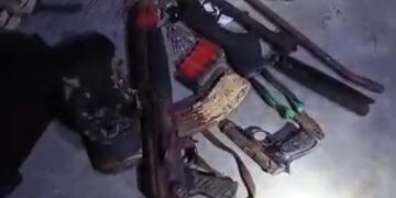 Fleeing Man Abandons Bag with Three Firearms in Ogun