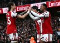 EPL: Arsenal Beat Everton 2-0 to Draw Level With Man City