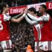 EPL: Arsenal Beat Everton 2-0 to Draw Level With Man City