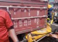 Mother, Child Crushed to Death as Two Container Trucks Overturn in Lagos